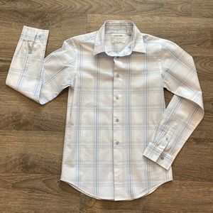 Boys Calvin Klein Button-down Long Sleeve Shirt, Size 14